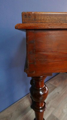 Biedermeier Lady Writing Desk with Drawer in Mahogany, 1890s-KK-1820831