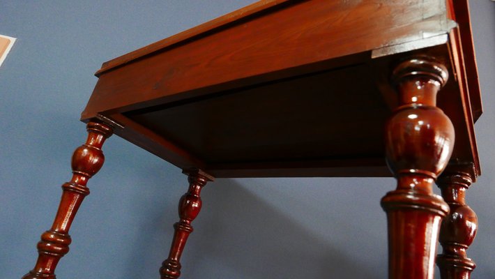 Biedermeier Lady Writing Desk with Drawer in Mahogany, 1890s-KK-1820831