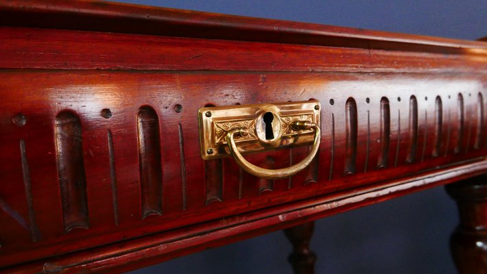 Biedermeier Lady Writing Desk with Drawer in Mahogany, 1890s-KK-1820831