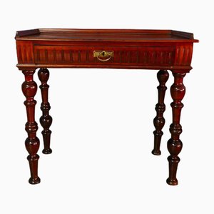 Biedermeier Lady Writing Desk with Drawer in Mahogany, 1890s-KK-1820831