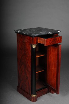 Biedermeier Mahogany Bedside Table-FLW-1402284