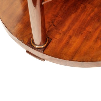 Biedermeier Mahogany Demi Lune Console Table-GCQ-1384801