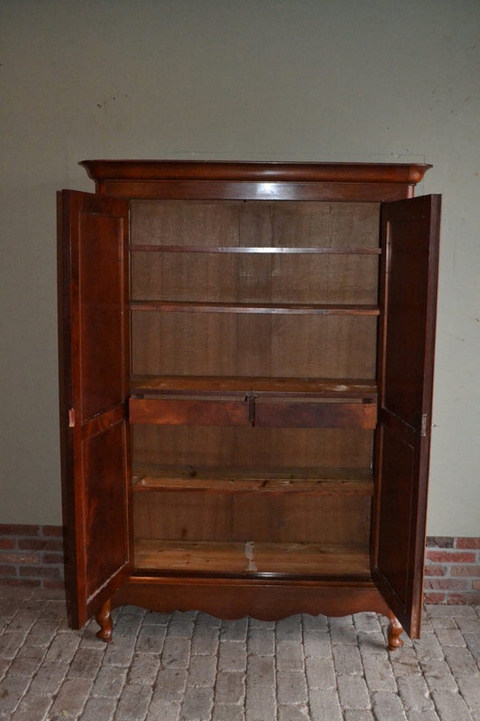 Biedermeier Mahogany Girls Cupboard, 1880s