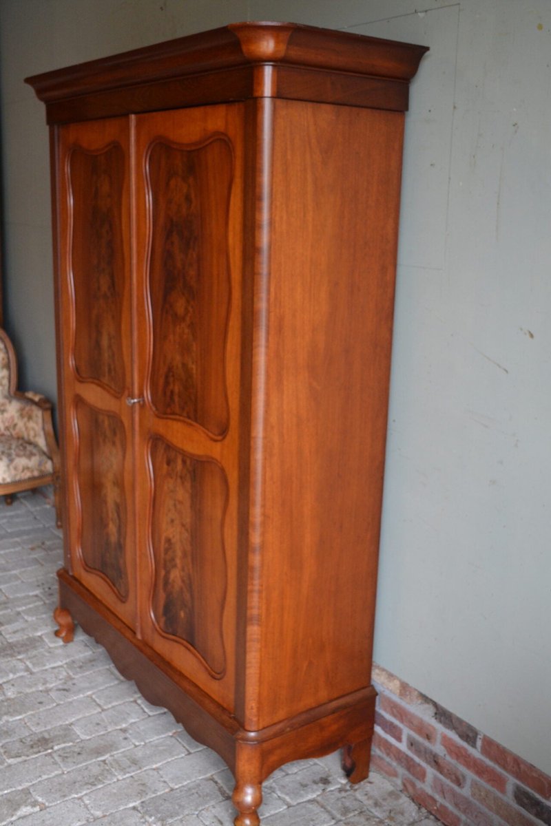 Biedermeier Mahogany Girls Cupboard, 1880s