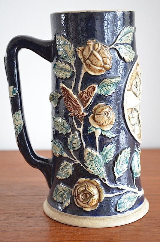 Biedermeier Mug from Mettlach, 1840