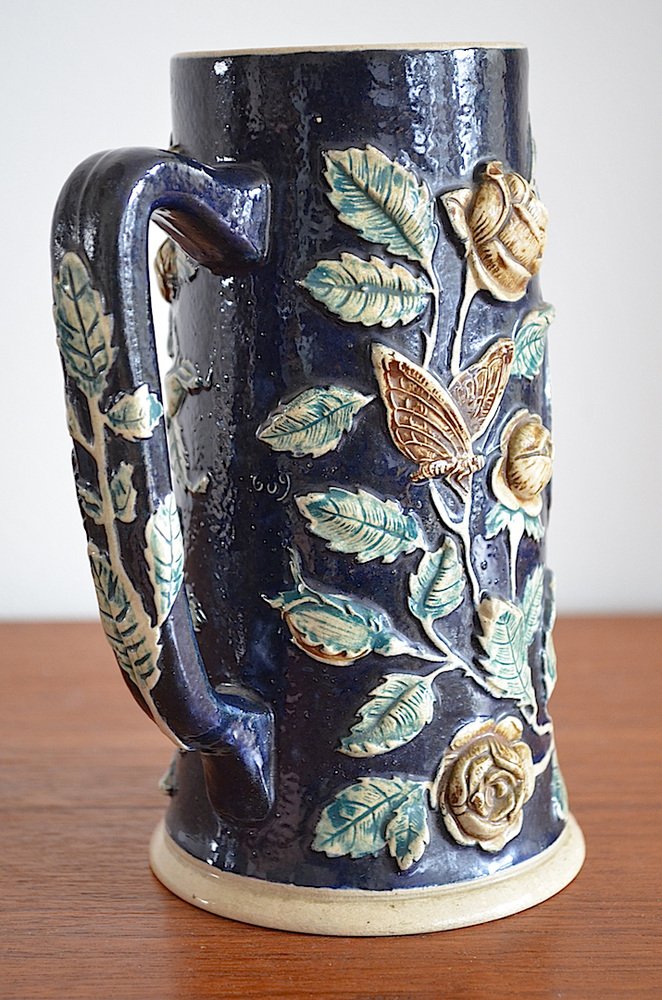 Biedermeier Mug from Mettlach, 1840