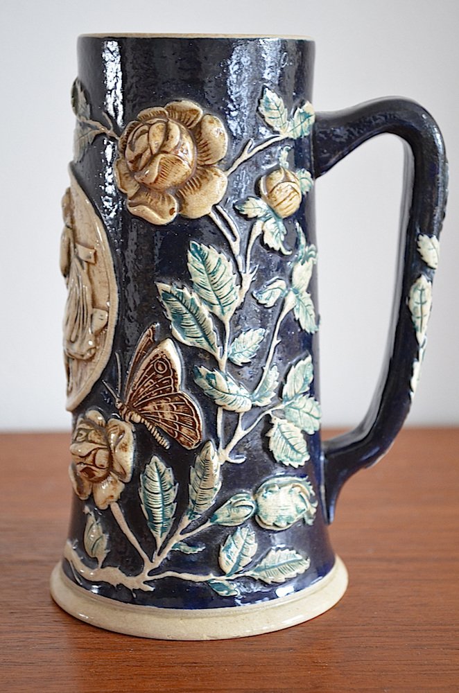 Biedermeier Mug from Mettlach, 1840