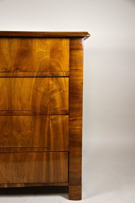 Biedermeier Nutwood Chest of Drawers, Austria, 1840s-TQA-1321896