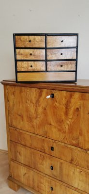 Biedermeier Oak and Birch Secretary, 1820s-ELB-1271263