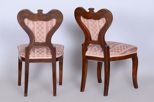 Biedermeier Oak Seating Set in Walnut, Austria, 1840s, Set of 5-WHY-1705613