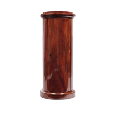 Biedermeier Pillar Cabinet in Mahogany-OGW-1770799