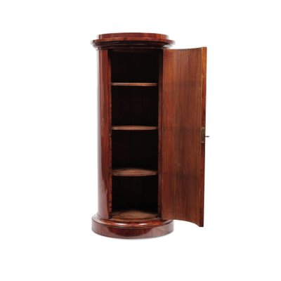 Biedermeier Pillar Cabinet in Mahogany-OGW-1770799