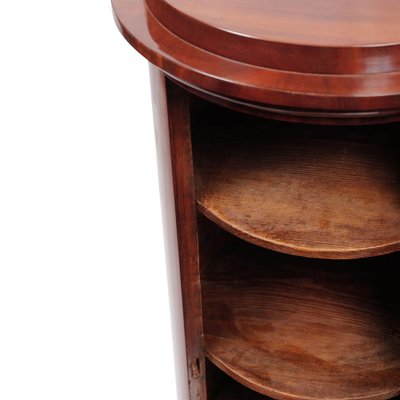 Biedermeier Pillar Cabinet in Mahogany-OGW-1770799