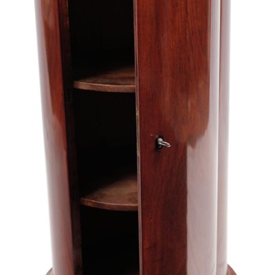 Biedermeier Pillar Cabinet in Mahogany-OGW-1770799