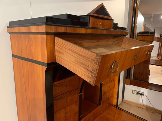 Biedermeier Secretaire in Cherry Veneer, South Germany, 1820s-NNB-907021