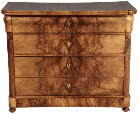 Biedermeier Secretary Chest in Walnut, 1830s-DXD-1790759