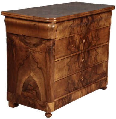 Biedermeier Secretary Chest in Walnut, 1830s-DXD-1790759