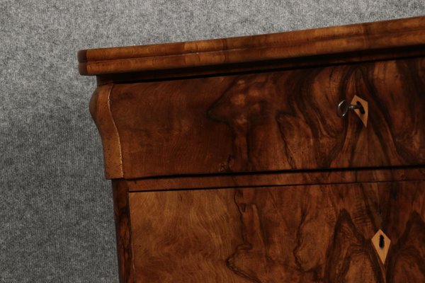 Biedermeier Secretary Chest in Walnut, 1830s-DXD-1790759