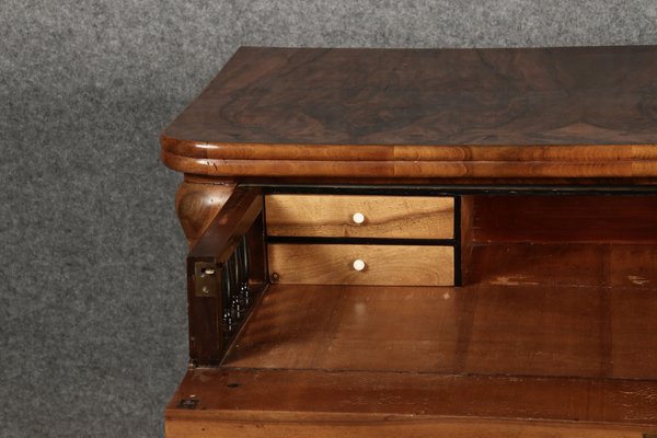 Biedermeier Secretary Chest in Walnut, 1830s-DXD-1790759