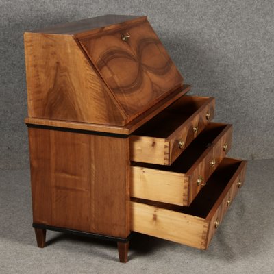 Biedermeier Secretary in Walnut, 1820s-DXD-1790760