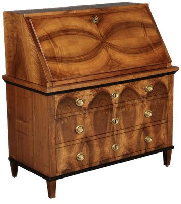 Biedermeier Secretary in Walnut, 1820s-DXD-1790760