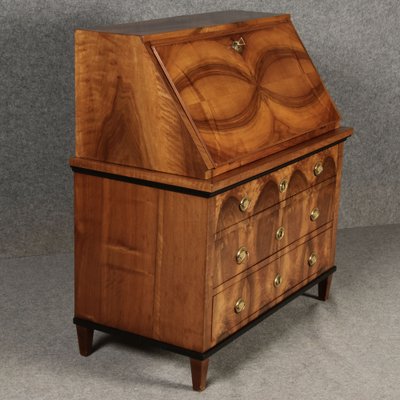 Biedermeier Secretary in Walnut, 1820s-DXD-1790760