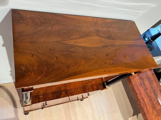 Biedermeier Secretary in Walnut and Maple, 1820-NNB-2017625