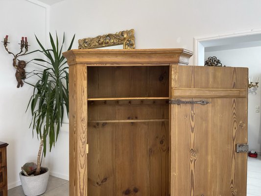 Biedermeier Spruce Wardrobe, 1830s-PXE-1700823