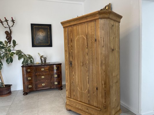 Biedermeier Spruce Wardrobe, 1830s-PXE-1700823