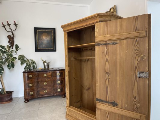 Biedermeier Spruce Wardrobe, 1830s-PXE-1700823