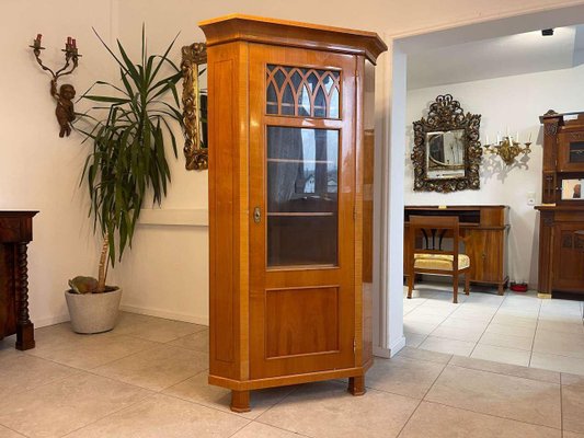 Biedermeier Style Corner Showcase in Glass-PXE-2024407