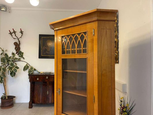 Biedermeier Style Corner Showcase in Glass-PXE-2024407