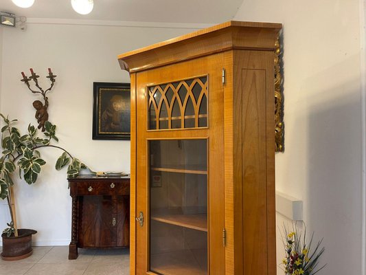 Biedermeier Style Corner Showcase in Glass-PXE-2024407