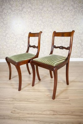 Biedermeier Style Mahogany Chairs & Armchairs, Early 20th Century, Set of 8-CYY-2032312