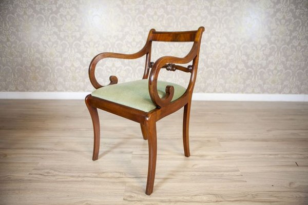 Biedermeier Style Mahogany Chairs & Armchairs, Early 20th Century, Set of 8-CYY-2032312