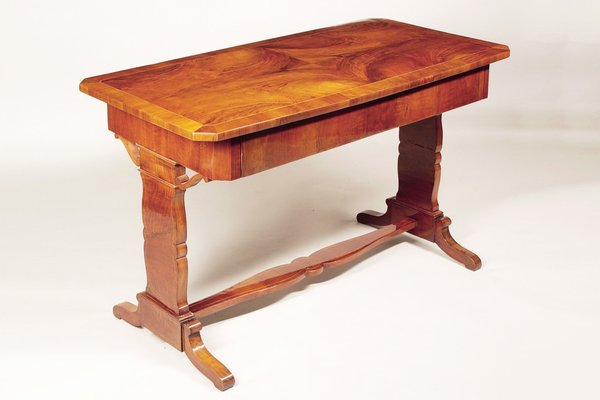 Biedermeier Table in Walnut, 1840s-WHY-1768438