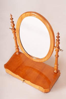 Biedermeier Table Mirror in Cherry Tree, 1860s-WHY-1768445