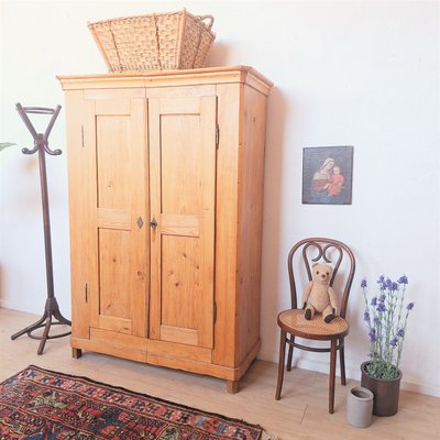 Biedermeier Two-Door Softwood Cabinet, 1850s-WK-2020041