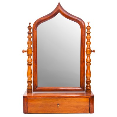 Biedermeier Vanity Mirror with Drawer, 19th-Century-FSD-1195730