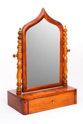 Biedermeier Vanity Mirror with Drawer, 19th-Century-FSD-1195730