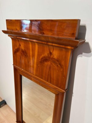 Biedermeier Wall Mirror in Cherrywood Veneer, South Germany, 1830s-NNB-1451671