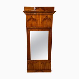 Biedermeier Wall Mirror in Cherrywood Veneer, South Germany, 1830s-NNB-1451671