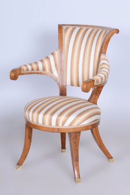 Biedermeier Walnut Armchair by Josef Danhauser, 1820s-WHY-1734175