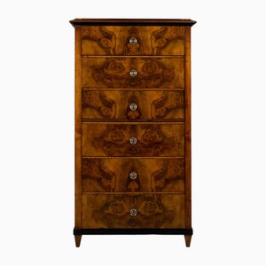 Biedermeier Walnut Chest of Drawers with Secretary-WZF-2036261