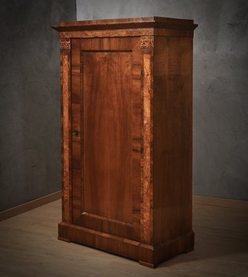 Biedermeier Walnut Wood Wardrobe, 1840s-UH-2028070