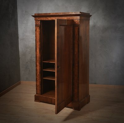 Biedermeier Walnut Wood Wardrobe, 1840s-UH-2028070