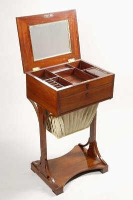 Biedermeier Worktable in Mahogany, Germany, 1820s-WHY-1778007