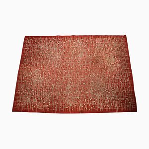 Big Abstract Geometric Bouclé Carpet, 1950s-TZ-1259873