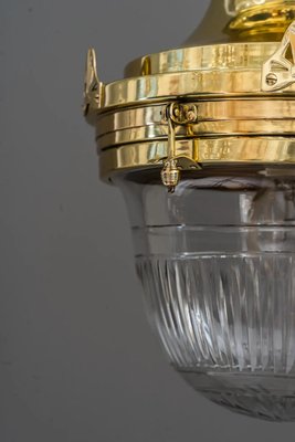 Big Art Deco Cut Glass Ceiling Lamp, Vienna, 1920s-SPD-1315018