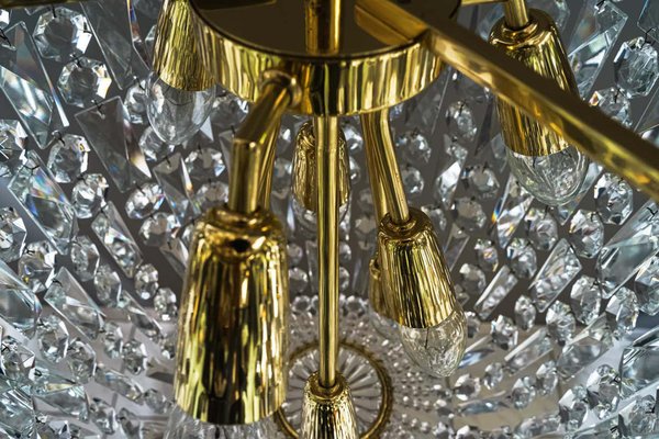 Big Crystal Chandelier from Bakalowits & Söhne, Vienna, 1950s-SPD-1066652